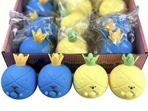 Juguetes Blandos de Peluche con Forma de Bollo de Dibujos Animados, Frutas y Verduras, Juguetes Sensoriales Antiestrés, Caja de Juguetes Fidget - Product Image 2