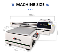 Impresora UV Inkjet A1 Tamaño 60cm con cabezal XP600 para impresoras de cuero/Bill/Tube