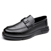 OEM ODM 2026 Mocassins Homme Décontractés et Habillés à Boucle Métallique, Tige en Cuir Fendu Respirant et Souple, Légers