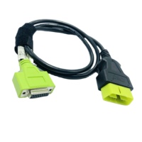 Arnés abierto OBD2 de 16 Pines de alta calidad, diseño personalizado, conector de cable automotriz verde, máquinas electrónicas de rosca externa interna
