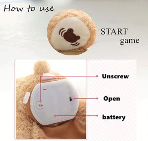 Jouet Kawaii pour jouer à cache-cache, animal en peluche parlant, ours timide musical, ours musical électrique Peekaboo, cadeau d'anniversaire - Product Image 5