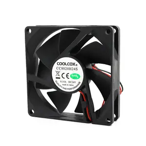 Aidecoolr 80mm DC Cooling Fan 12V 24V 80x80x20mm Plastic Blades For PC Case Chassis Server Air Purifier OEM Supported