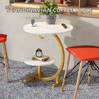 Table d'appoint scandinave de luxe en bois pour salon, bureau à domicile ou hôtel – Style panneau moderne pour chambre à coucher, table basse