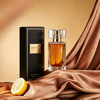 Flacon de parfum en verre transparent de luxe 30 ml, prêt à être expédié, avec atomiseur à sertir 15 mm et capuchon