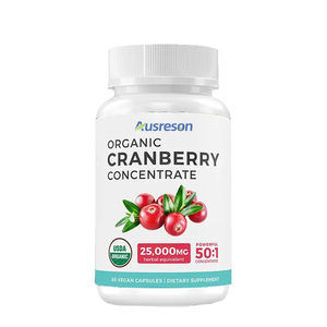 Ausreson OEM Kızılcık Ekstresi Kapsülü Multivitamin Meyve Kadın Bitkisel Takviyesi Organik Kadınlar İçin Probiyotik Kızılcık Kapsülleri - Product Image 1