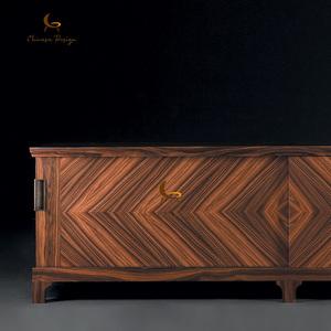 Modern Villa Dining Solid Wood <b>Bedroom</b> <b>Storage</b> <b>Cabinet</b> with Large Capacity for Living Room Coffee Bar Buffet Sideboard - Product Image 1