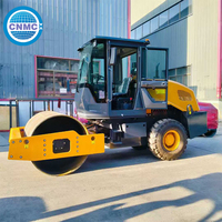 Machinerie de construction, mini-compacteur diesel de 3 tonnes, rouleau compresseur routier, rouleau à asphalte à conduite assise avec pneus en caoutchouc