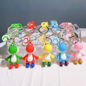 Wholesale Double Side Printing Mario Pendant, Green Yoshi Key Chain, 3D Mario Bros Keychain