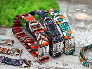 Boucle de collier en velours gravé Collier de chien solide personnalisé avec décoration de nœud papillon personnalisé pour petits et grands chiens - Product Image 3