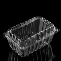 Boîte en plastique à clapet recyclable de haute qualité emballage de raisin de tomate cerise fraîche Punnet 250g 500g pour la tomate