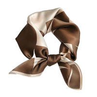 Foulard carré en soie de mûrier 100% pure pour femme, rose bubblegum, 21" x 21"