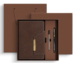 New Fashionable Magnetic Buckle Notebook Set Gift Box Production, Business Office <strong>Work</strong> <strong>Diary</strong>, Meeting Notebook - Product Image 3