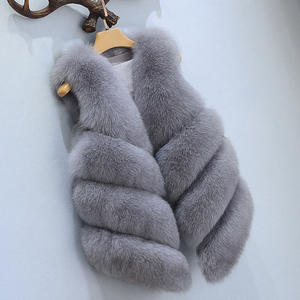 Manteau Long en <span class=keywords><strong>Fausse</strong></span> <span class=keywords><strong>Fourrure</strong></span> pour Femme, Collection Hiver et Automne, <span class=keywords><strong>Gilet</strong></span> en <span class=keywords><strong>Fausse</strong></span> <span class=keywords><strong>Fourrure</strong></span> de Renard - Product Image 3