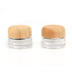 Hoge Temperatuur Resistente Glazen Opslagpot Bamboe Hout Deksel Transparante Huishoudelijke Verzegelde Potten Cosmetische Opslag Potten Plastic Voor - Product Image 6