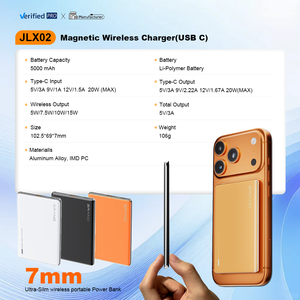 จอแสดงผล TFT Q2.0 แบตสำรองแม่เหล็กไร้สายแบบบางเฉียบพิเศษ นาโน พาวเวอร์แบงค์สำหรับ iPhone <span class=keywords><strong>Xiaomi</strong></span> แบตสำรองแบบบางเฉียบพิเศษ - Product Image 4