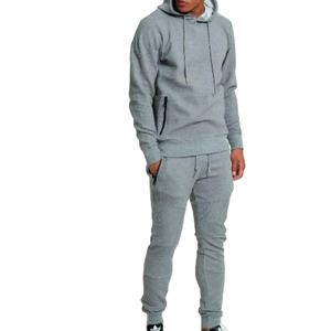 Trajes de jogging para hombre, alta calidad, venta al por mayor, color sólido, chándal con logo personalizado de algodón 100% - Product Image 1