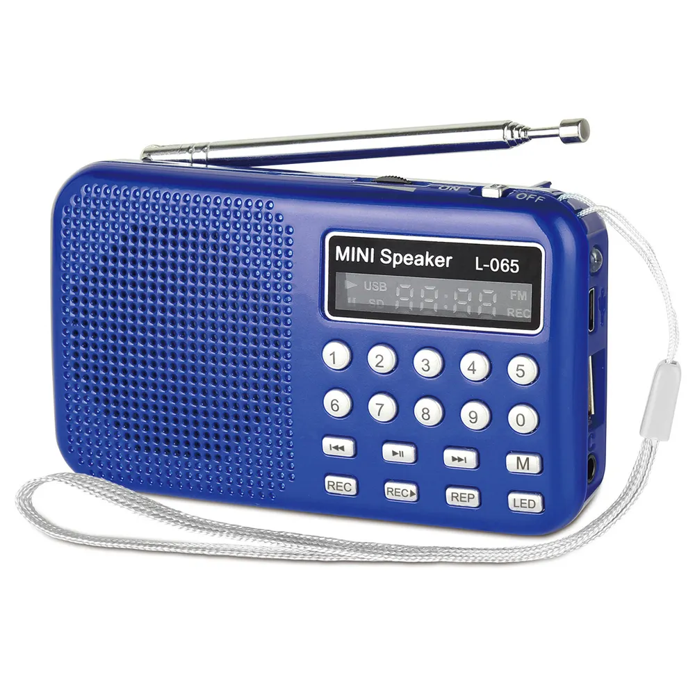LCJ-mini reproductor de mp3 portátil, L-065, radio fm, audio, grabadora de voz