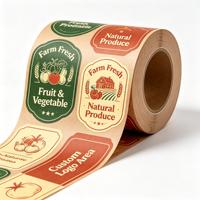 Gezondheidsvriendelijke, makkelijk te verwijderen, waterdichte, kleurvaste, voedsel-, groente- en fruit-etiketten/stickers zonder lijm.