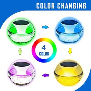 Lampes solaires flottantes pour piscine Db Solar, 4 pièces, LED multicolores, étanches IPX7, éclairage extérieur pour jardin, alimentées par énergie solaire, résistantes à l'eau - Product Image 3