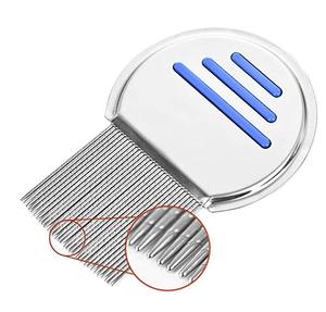 Pet Lice Comb Stainless Steel Pins Flea Removing Cleaning Metal Dog Comb Pet Cat Remove Nits Comb.