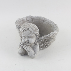 Mini pots de fleurs en ciment de béton de qualité pour jardinières élégantes de jardin et de funérailles pour plantes d'extérieur et succulentes - Product Image 6