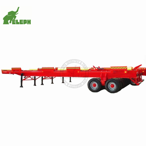 Châssis de semi-<span class=keywords><strong>remorque</strong></span> squelette à <span class=keywords><strong>double</strong></span> essieu pour terminal maritime, idéal pour le transport de conteneurs - Vente directe fabricant - Product Image 4