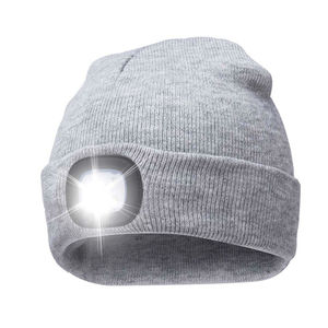 Gorro de Invierno Personalizado, Gorro Térmico con Luz LED Recargable por USB, Gorro de Punto con Linterna para Pesca, Trabajo, Correr, Senderismo - Product Image 1