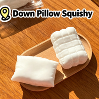 Coussin de doudoune d'hiver créatif, jouet de farce à rebond lent simulé, jouet promotionnel souple anti-stress à faire soi-même