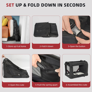 Grote Kattendrager Zachte Hondenkrat Opvouwbare Reisdraagtas Voor Huisdieren Met Warme Deken Opvouwbare Kom - Product Image 5