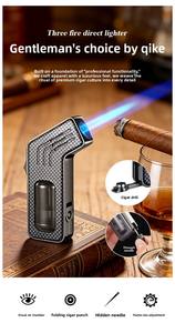 Encendedor de Chorro de Llama Grande Dericsson, Encendedor Especializado para Cigarros, Recargable, Multifunción, con Logotipo Personalizado - Product Image 4