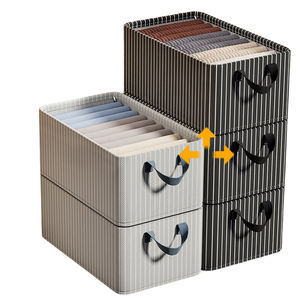 <span class=keywords><strong>Cesta</strong></span> <span class=keywords><strong>de</strong></span> Almacenamiento Multifuncional Plegable <span class=keywords><strong>de</strong></span> Tela No Tejida para <span class=keywords><strong>Ropa</strong></span>, Organizador para Armario y Cajón <span class=keywords><strong>de</strong></span> Baño con Separador <span class=keywords><strong>de</strong></span> Pantalones - Product Image 5