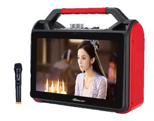 เครื่องเล่นคาราโอเกะแบบพกพาสำหรับเต้นรำกลางแจ้งพร้อมระบบสั่ง<span class=keywords><strong>เพลง</strong></span>อัจฉริยะ หน้าจอขนาดใหญ่ เครื่องเล่นวิดีโอไร้สาย ระบบเสียง - Product Image 6