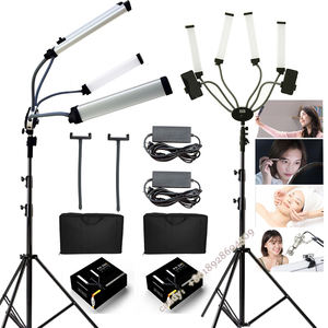 Yidoblo-anneau lumineux de studio 80w, avec trépied, lampe, éclairage annulaire pour appareil photo, pour extensions de cils à 2 têtes, accessoire de <span class=keywords><strong>maquillage</strong></span> - Product Image 1