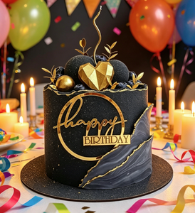 Targhetta in plastica dorata best-seller, <span class=keywords><strong>auguri</strong></span> di <span class=keywords><strong>compleanno</strong></span>, ingredienti per torte in acrilico quadrati <span class=keywords><strong>e</strong></span> rotondi, decorazioni per torte, strumenti per la cottura - Product Image 4