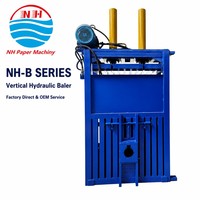 Compacteur de cartons vertical hydraulique 10T-100T à éjection automatique pour le recyclage du carton et du papier usagé, direct usine OEM