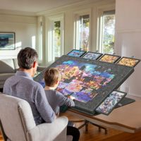 Table de puzzle en feutre de 1500 pièces avec support et couvercle, table de puzzle réglable avec 6 tiroirs, épaisseur 9 mm, fabricant ODM/OEM