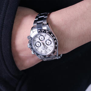 Reloj Mecánico Impermeable para Hombre GMT, Colección Elite Business, Diseño con Logotipo Personalizado, Cierre Oculto con Botón, Correa Ajustable - Product Image 2