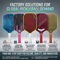 Raket Pickleball Custom Wanita Ringan Berbahan Serat Karbon T700 14mm, Disetujui USAPA, Custom OEM