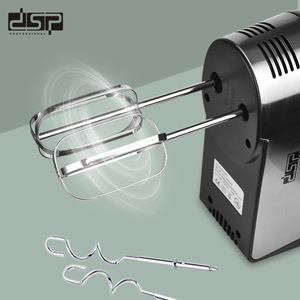 Batidora de Mano Eléctrica DSP de 5 Velocidades con Doble Varilla para Cocina y Repostería, Color Plata y Negro - Product Image 3