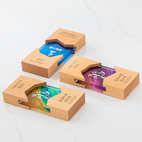 Vente en gros de plaque en verre gravé coloré avec impression couleur design créatif personnalisé trophée de cristal de bois gravure