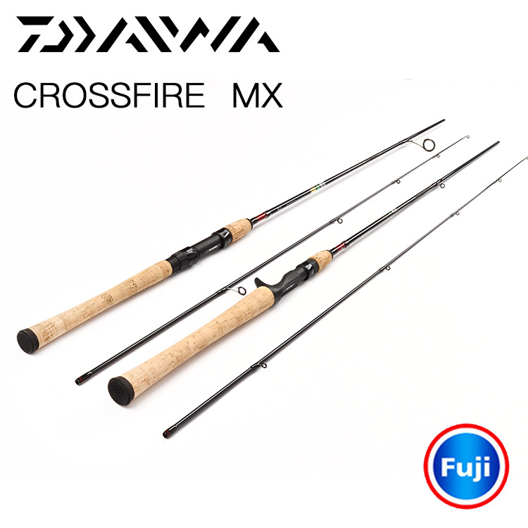 daiwa crossfire telescopic fishing rod telescopic spinning LT Combo The rod is made with a lightweight graphite blank and is equipped with full cork grips for comfortable and secure handling Telescopic spinning rod daiwa crossfire