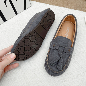 Mocasines de Ante para Mujer - Zapatos Planos con Flecos y Borlas, <span class=keywords><strong>Calzado</strong></span> Casual Cómodo para Conducir y Uso Diario - Product Image 2