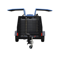 Compresseur d'air diesel mobile de 250 CFM en gros, 150 PSI, 10 bars, compresseur d'air à moteur diesel à vendre