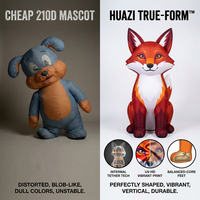 Mascotte gonflable personnalisée |   Personnage de dessin animé géant de 10 pieds |   Mascotte d'activation de marque en modèle 3D haute fidélité