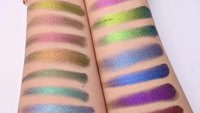 Nouveau Maquillage Private Label Palette d'ombres à paupières personnalisée à haute teneur en pigments Ombre à paupières caméléon Angle Gradient optique Ombre à paupières