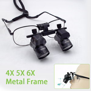 Loupes dentaires électriques Youtodent YT-DL03L de haute qualité, montées sur la tête, grossissement 4X-6X, certifiées CE Classe II, 45 degrés, pour usage buccal - Product Image 2