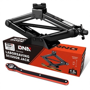 Labor Saving Metal Scissor Lift <strong>Jack</strong> 1.5 Ton 3306 Lbs Capacity Ratchet Wrench Design 4 to 15.2 Inch Lifting Range <strong>Car</strong> Repair - Product Image 1