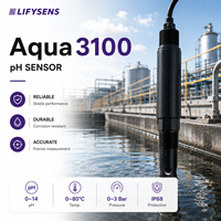 Électrode de purification de l'eau Aqua3100, capteur de pH en ligne 0-14pH, étanche IP68, sonde à filetage 3/4NPT pour eau du robinet et eau de piscine