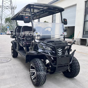 รถกอล์ฟไฟฟ้าคลาสสิก เบาะนั่งสีเบจแสนสบาย สำหรับใช้ในพื้นที่ชมวิวและคลับในชนบท - Product Image 3