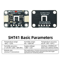 El módulo sensor de temperatura y humedad SHT41/SHT45 es compatible con la aguja Stemma Qt/Qwiic sin soldadura